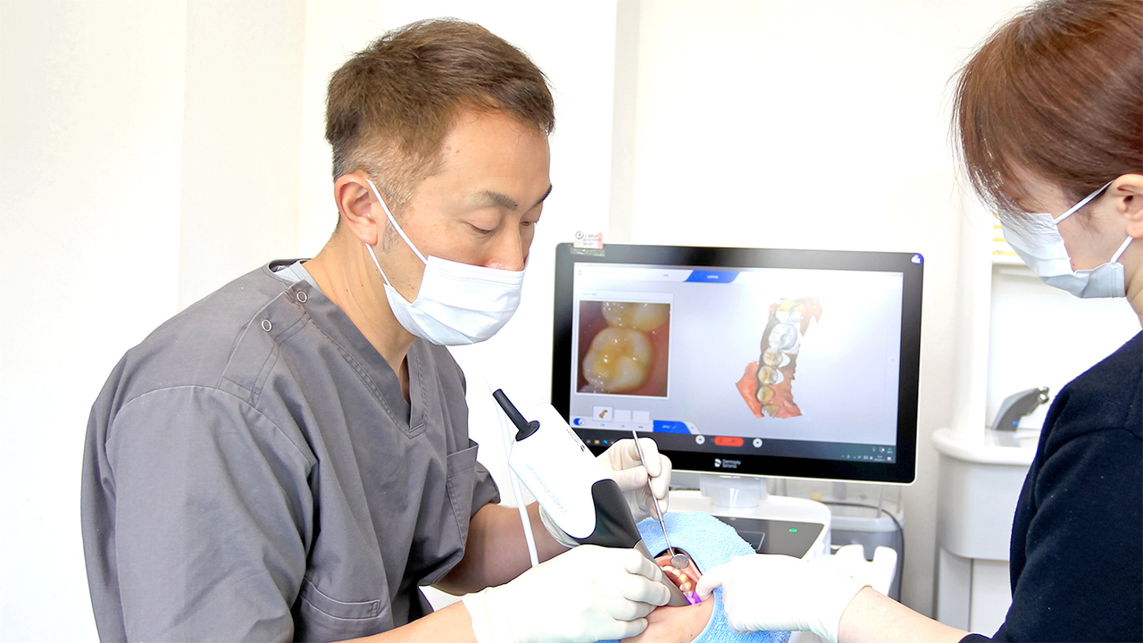 プライムスキャンを用いた精密検査の様子